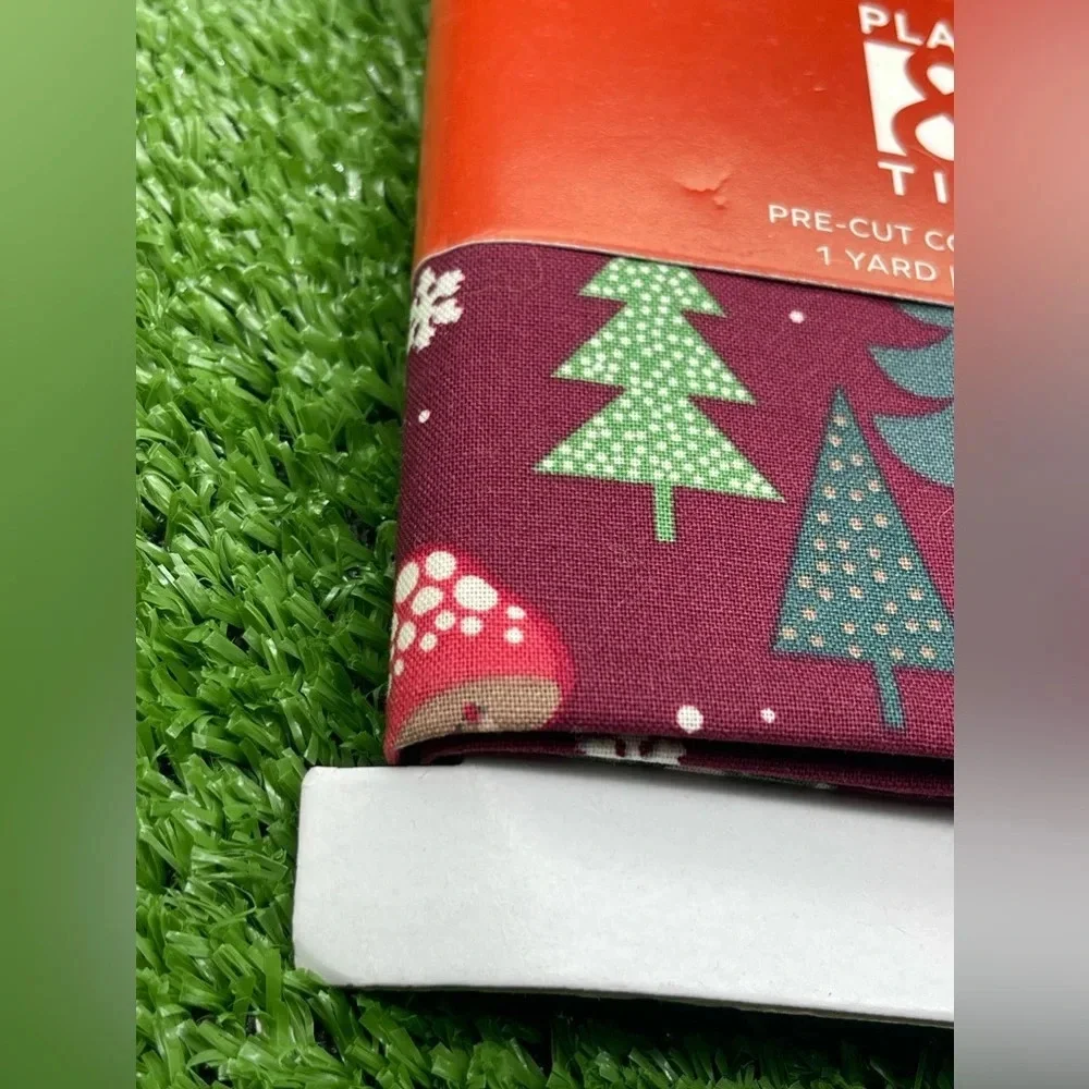 Hangin' With My Gnomies Christmas Cotton Fabric, Pre-Cut Cotton Fabric, NWT